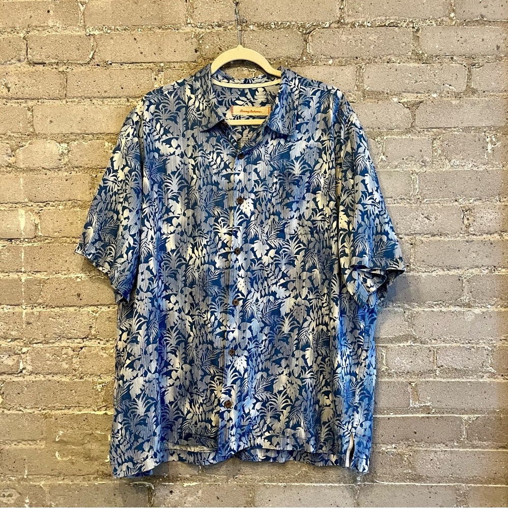 Tommy Bahama 100% Linen Camp Shirt - Size XL